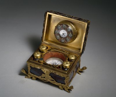 图片[1]-Copper gold-plated agate glass regular box watch-China Archive